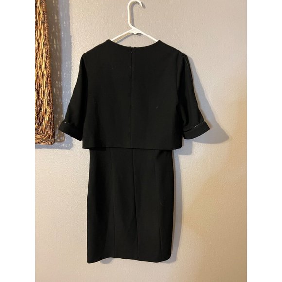 The Kooples Dress EU 40 Black Short Sleeve Stretch Career Church - Picture 8 of 9